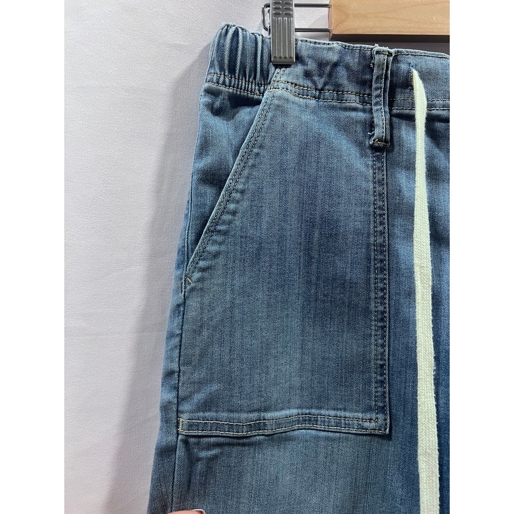 Judy Blue Womens Medium Wash Drawstring Stretch Denim Jogger Jeans Size 5/27 - Picture 4 of 9